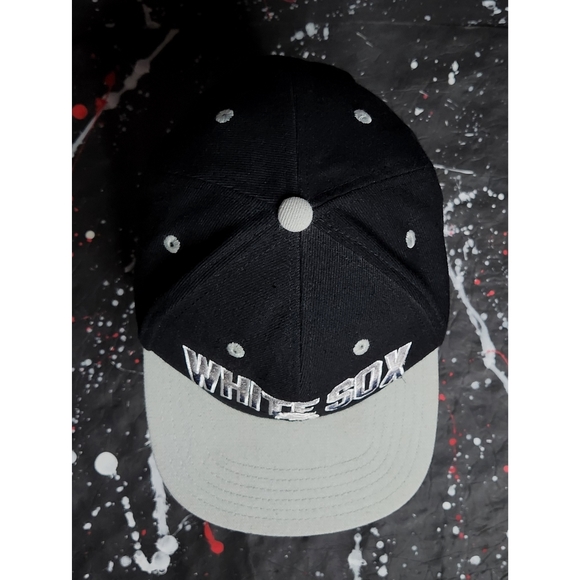 Vintage 90s Chicago White Sox men's MLB spell-out embroidered baseball cap RARE - Picture 6 of 12